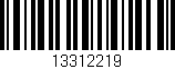Código de barras (EAN, GTIN, SKU, ISBN): '13312219'