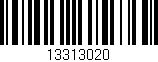 Código de barras (EAN, GTIN, SKU, ISBN): '13313020'