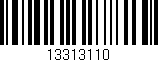 Código de barras (EAN, GTIN, SKU, ISBN): '13313110'