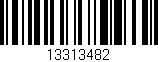 Código de barras (EAN, GTIN, SKU, ISBN): '13313482'