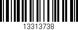 Código de barras (EAN, GTIN, SKU, ISBN): '13313738'