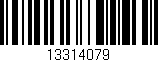 Código de barras (EAN, GTIN, SKU, ISBN): '13314079'
