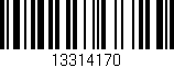 Código de barras (EAN, GTIN, SKU, ISBN): '13314170'