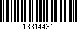 Código de barras (EAN, GTIN, SKU, ISBN): '13314431'