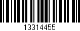 Código de barras (EAN, GTIN, SKU, ISBN): '13314455'