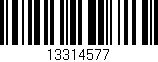 Código de barras (EAN, GTIN, SKU, ISBN): '13314577'