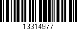 Código de barras (EAN, GTIN, SKU, ISBN): '13314977'