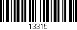 Código de barras (EAN, GTIN, SKU, ISBN): '13315'