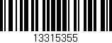 Código de barras (EAN, GTIN, SKU, ISBN): '13315355'