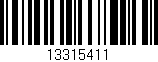 Código de barras (EAN, GTIN, SKU, ISBN): '13315411'