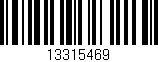 Código de barras (EAN, GTIN, SKU, ISBN): '13315469'