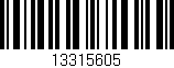 Código de barras (EAN, GTIN, SKU, ISBN): '13315605'