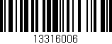 Código de barras (EAN, GTIN, SKU, ISBN): '13316006'