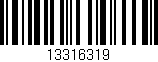 Código de barras (EAN, GTIN, SKU, ISBN): '13316319'