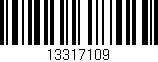 Código de barras (EAN, GTIN, SKU, ISBN): '13317109'