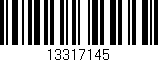 Código de barras (EAN, GTIN, SKU, ISBN): '13317145'