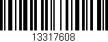 Código de barras (EAN, GTIN, SKU, ISBN): '13317608'