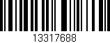 Código de barras (EAN, GTIN, SKU, ISBN): '13317688'