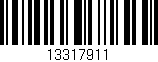 Código de barras (EAN, GTIN, SKU, ISBN): '13317911'