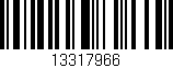 Código de barras (EAN, GTIN, SKU, ISBN): '13317966'