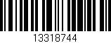 Código de barras (EAN, GTIN, SKU, ISBN): '13318744'