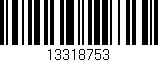Código de barras (EAN, GTIN, SKU, ISBN): '13318753'