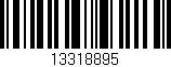 Código de barras (EAN, GTIN, SKU, ISBN): '13318895'