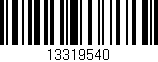 Código de barras (EAN, GTIN, SKU, ISBN): '13319540'