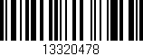 Código de barras (EAN, GTIN, SKU, ISBN): '13320478'