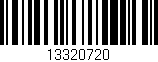 Código de barras (EAN, GTIN, SKU, ISBN): '13320720'