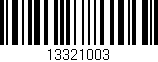 Código de barras (EAN, GTIN, SKU, ISBN): '13321003'