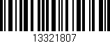 Código de barras (EAN, GTIN, SKU, ISBN): '13321807'