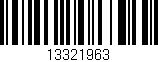 Código de barras (EAN, GTIN, SKU, ISBN): '13321963'