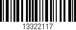 Código de barras (EAN, GTIN, SKU, ISBN): '13322117'