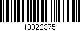 Código de barras (EAN, GTIN, SKU, ISBN): '13322375'