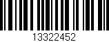 Código de barras (EAN, GTIN, SKU, ISBN): '13322452'