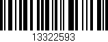Código de barras (EAN, GTIN, SKU, ISBN): '13322593'