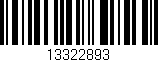 Código de barras (EAN, GTIN, SKU, ISBN): '13322893'