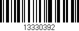 Código de barras (EAN, GTIN, SKU, ISBN): '13330392'