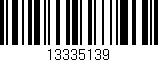 Código de barras (EAN, GTIN, SKU, ISBN): '13335139'
