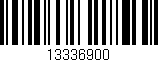 Código de barras (EAN, GTIN, SKU, ISBN): '13336900'