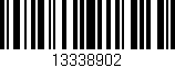 Código de barras (EAN, GTIN, SKU, ISBN): '13338902'