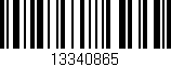 Código de barras (EAN, GTIN, SKU, ISBN): '13340865'