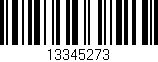 Código de barras (EAN, GTIN, SKU, ISBN): '13345273'