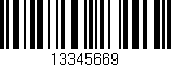 Código de barras (EAN, GTIN, SKU, ISBN): '13345669'
