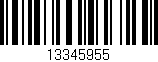 Código de barras (EAN, GTIN, SKU, ISBN): '13345955'