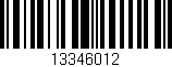 Código de barras (EAN, GTIN, SKU, ISBN): '13346012'