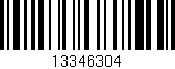 Código de barras (EAN, GTIN, SKU, ISBN): '13346304'