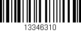 Código de barras (EAN, GTIN, SKU, ISBN): '13346310'