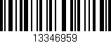 Código de barras (EAN, GTIN, SKU, ISBN): '13346959'